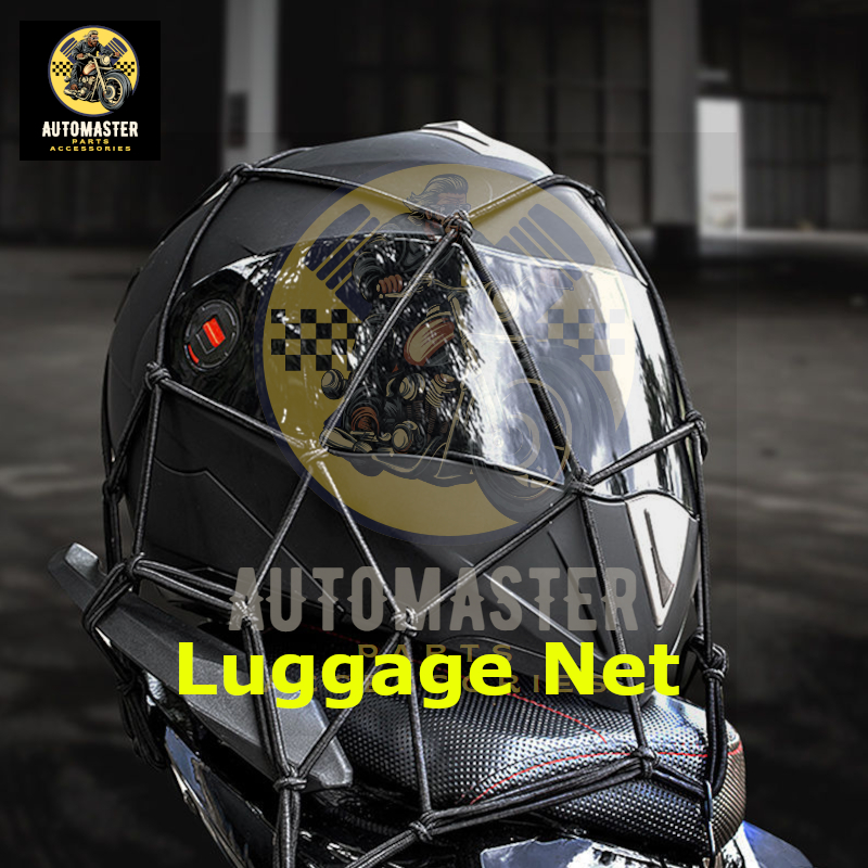 AUTOMASTER Motorcycle Cargo Net Helmet Luggage Telescopic Elastic Cargo