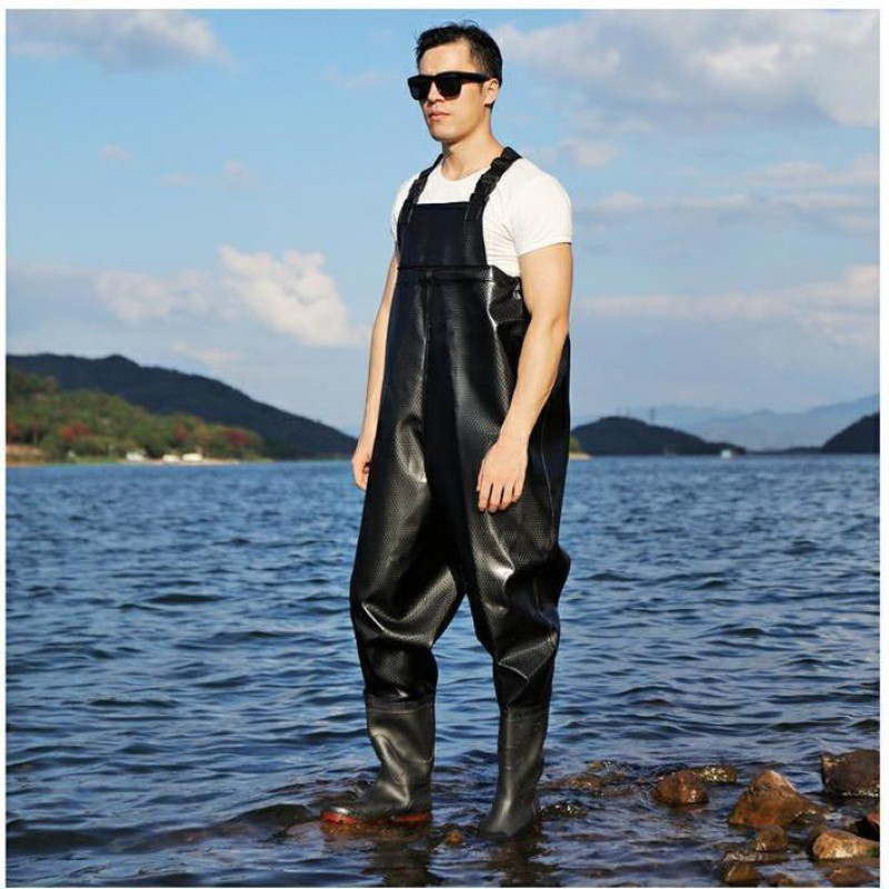 Waterproof Clothing Pants Hunting Breathable PVC Nylon Fabric Boots Fly  Fishing Waders