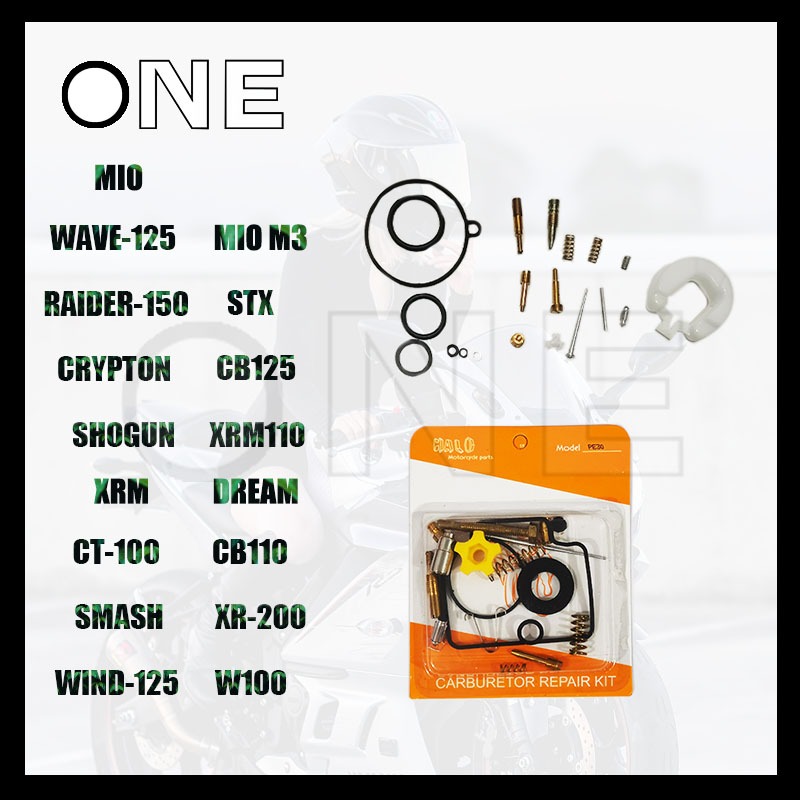 CARBURATOR REPAIR KIT WITH FLOATER 1SETXRM 110 MIO SHOGUN WAVE-ALFA ...