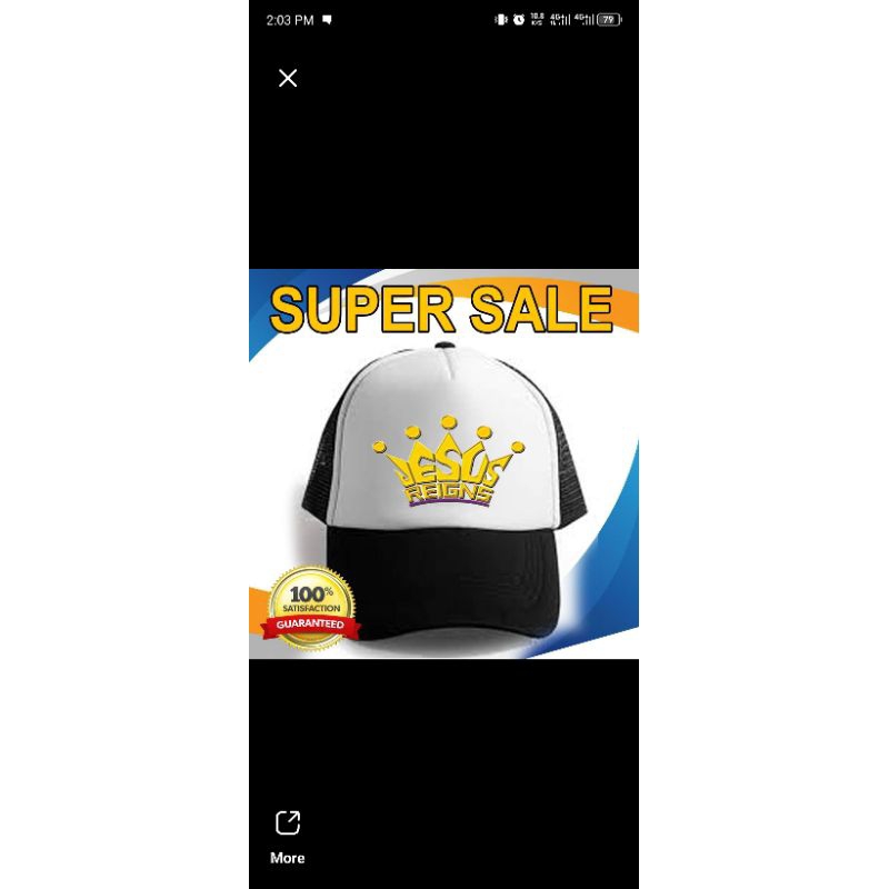 Jesus Reign Subli Cap Black V1 | Shopee Philippines