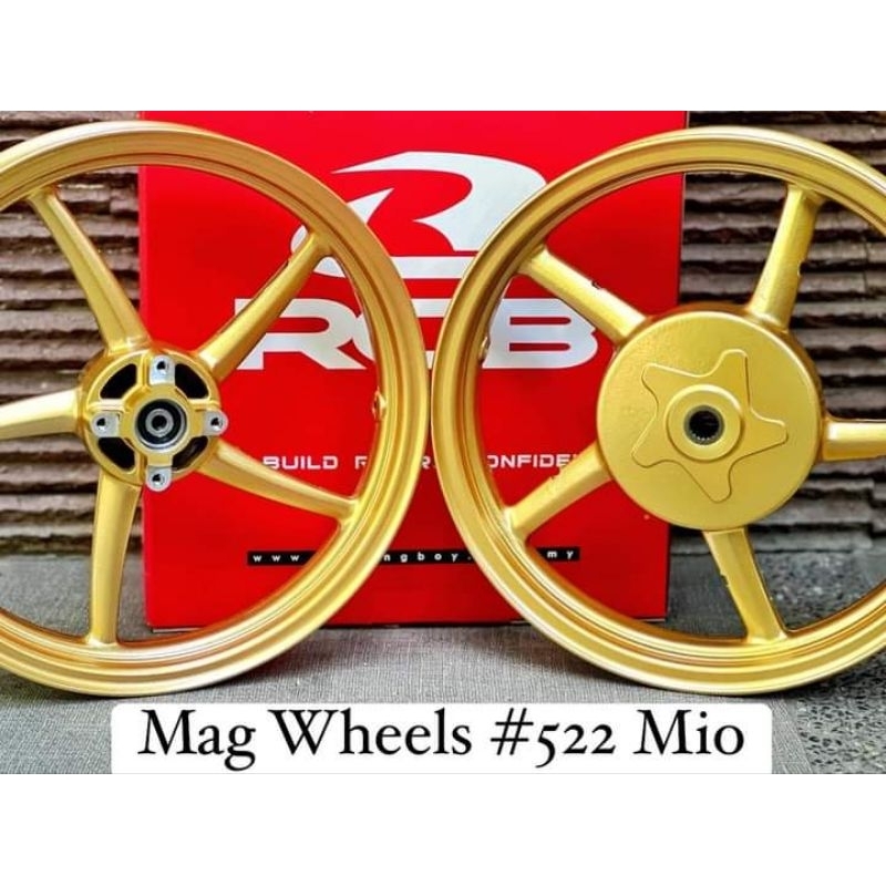 Rcb Rb5 sp 522 GOLD MiO sporty / MiO soulty front 185 x 14 Rear 215 x ...