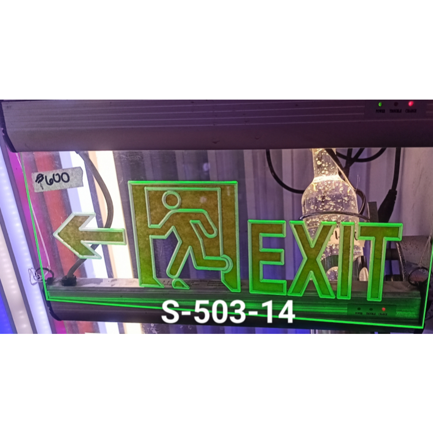 Exit LED Light Signage Emergency Sign Left / Right | Shopee Philippines