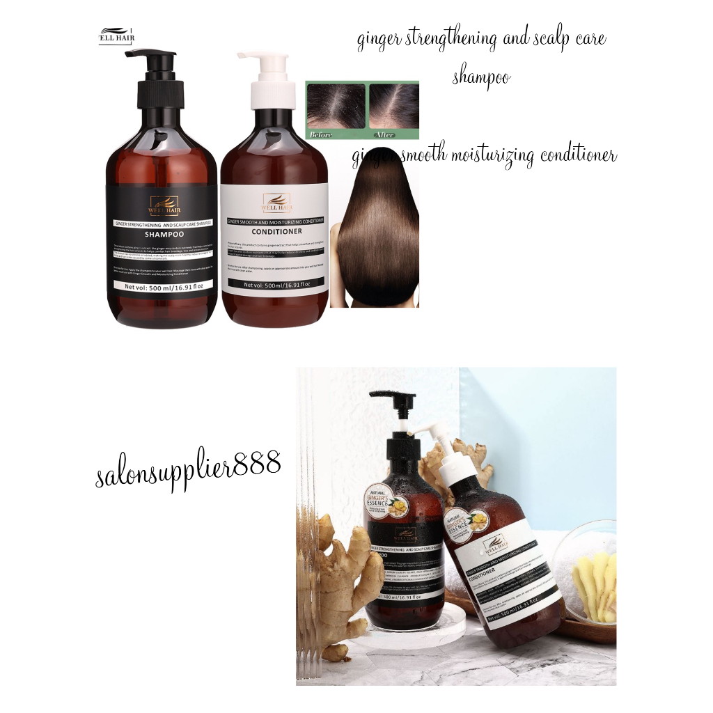 well natural gingers essence conditioner shampoo 500ml pcs Shopee