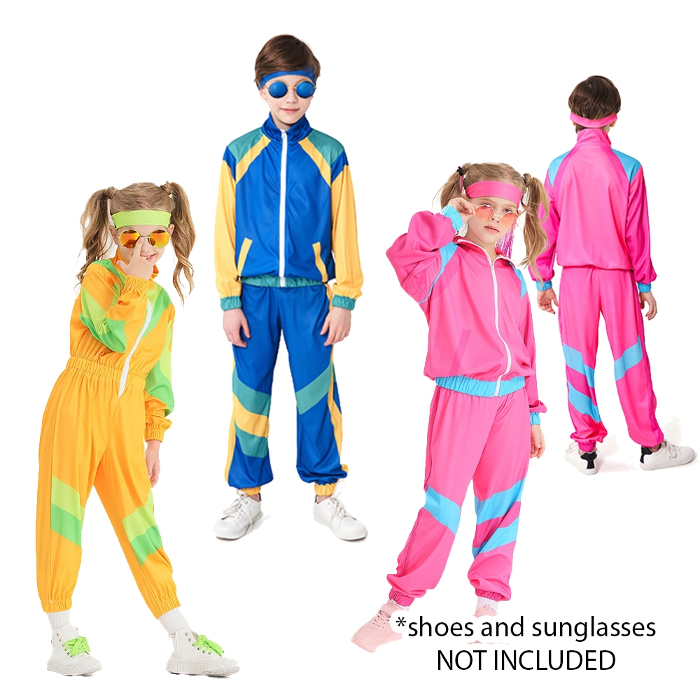 Retro Jumpsuit for Kids Unisex 70s 80s Hippie Disco Dance Suit for — free download