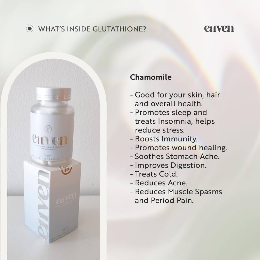e11even glutathione E11VEN 500mg Opitac Glutathione Class S Japan with Marine Collagen and  Chamomile - 30 Capsules