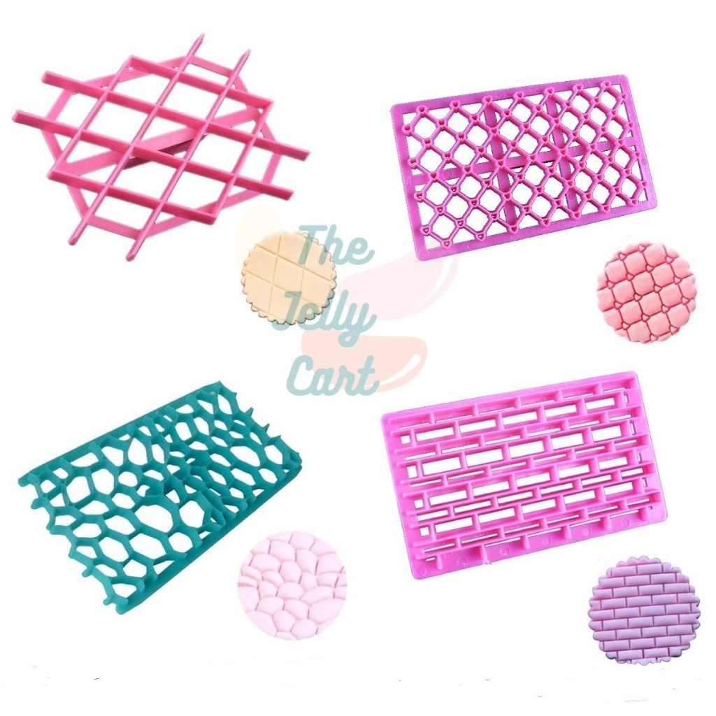 Fondant Cake Quilting Slanting Lines Embosser Cutter Baking TJC ...