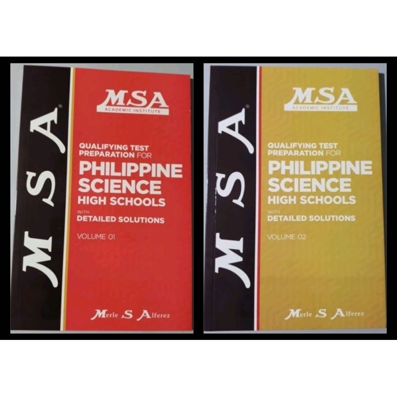 MSA Qualifying Test PHILIPPINE SCIENCE Detailed Solutions by Alferez ...
