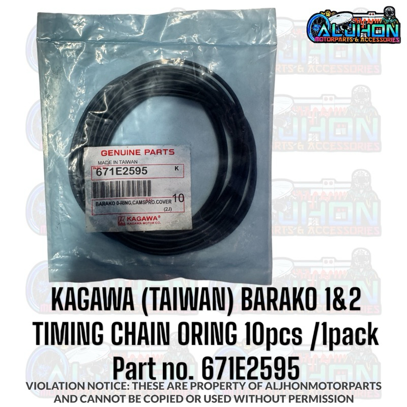 BARAKO Timing Chain Oring 10pcs / 1pack Kagawa Taiwan 671E2595 | Shopee ...