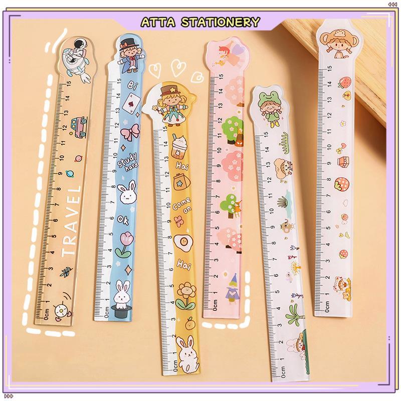 15CM Cartoon Ruler Measuring Plastic Ruler Statainery Supplies(Random ...