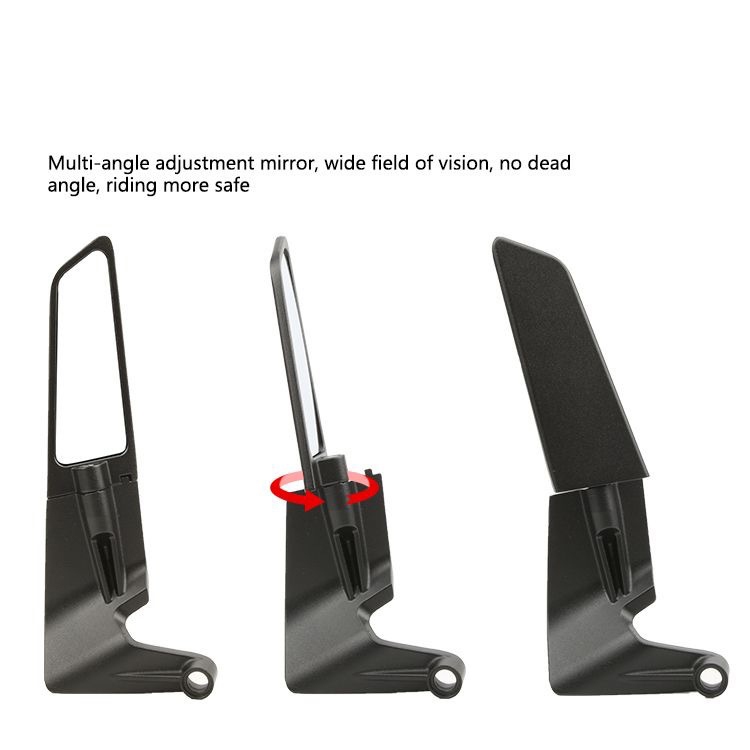 Motorcycle electric vehicle rearview mirror multifunctional fixed wind ...