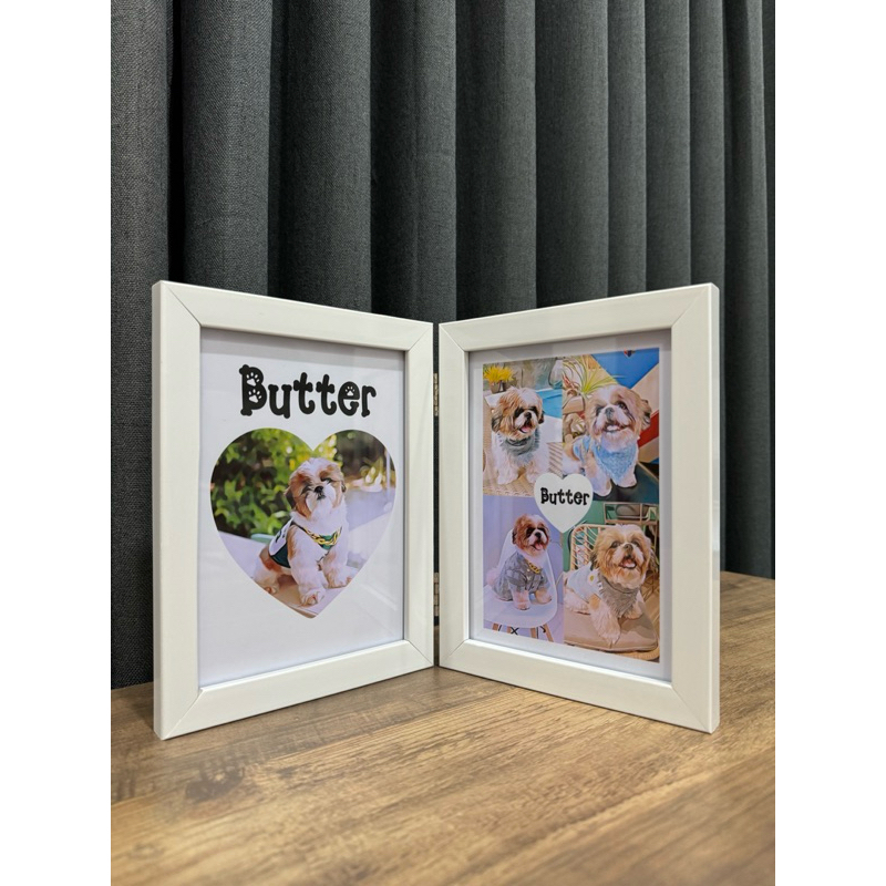 Customized Pet Book-Style Frames with Oil Painting Effects | Shopee ...