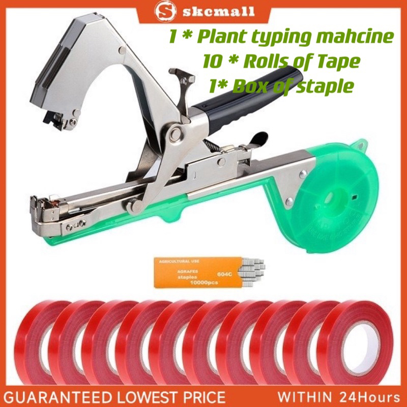 Plant Tying Machine Garden Tapener Tool For Vegetables Grapes With 10 ...