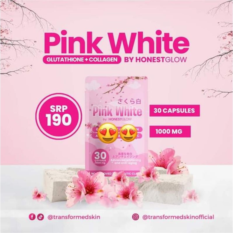 Honest Glow Pink White Capsule With Glutathione And Collagen Shopee Philippines