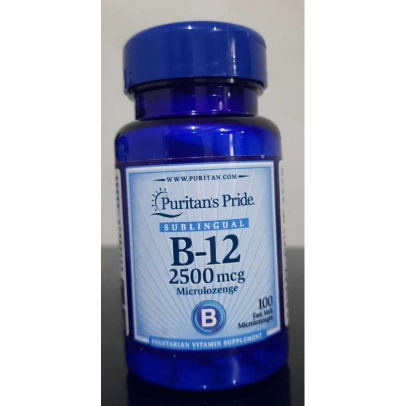 Sublingual Vitamin B-12. 2500mcg 100 Tablets Microlozenges EXPIRY: Dec ...