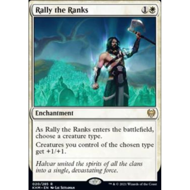 Rally the Ranks - KHM - Rare - MTG Cards (WotC) | Shopee Philippines