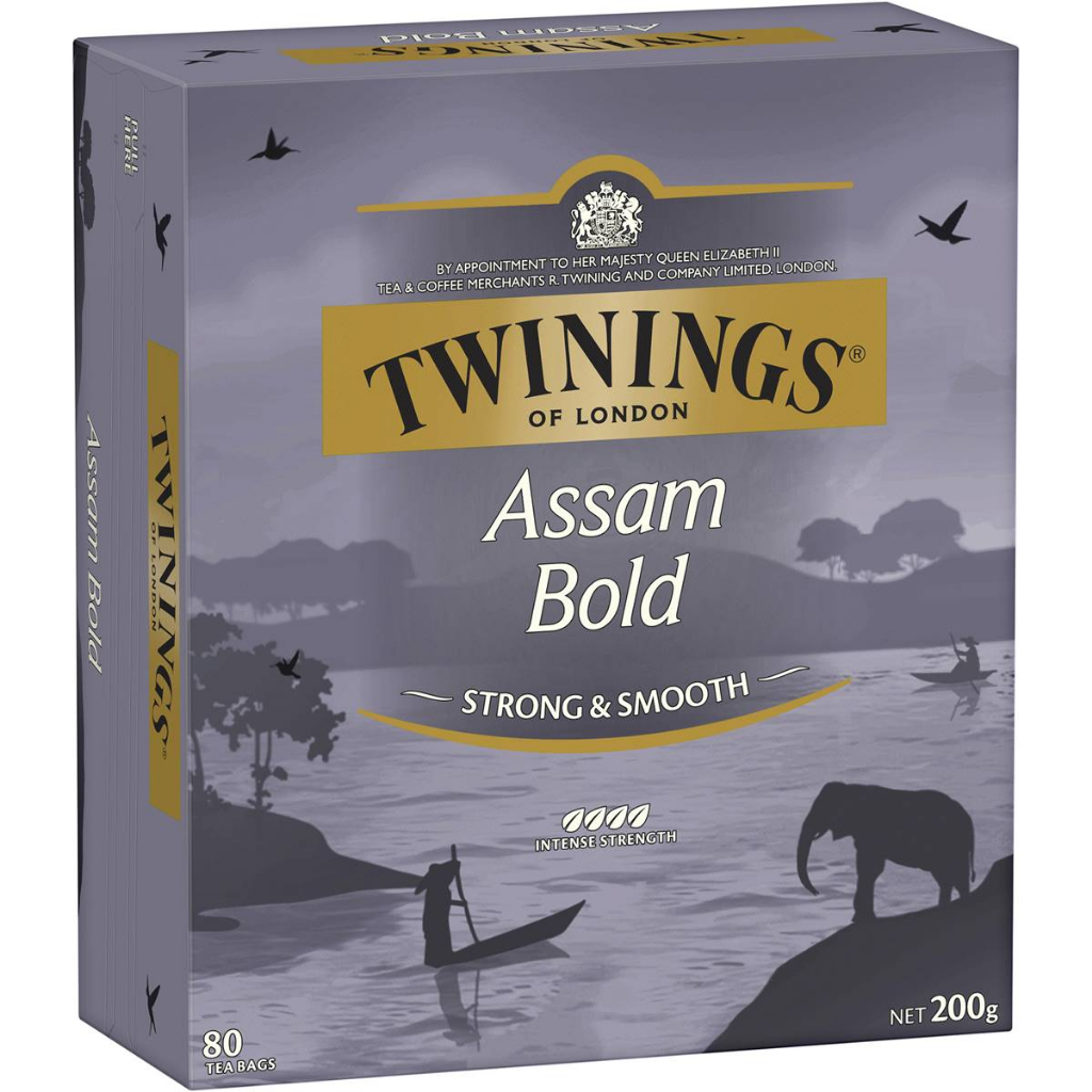 Twinings Assam Bold Black Tea Bags 80 Pack (expiry 11/25/2025) Shopee