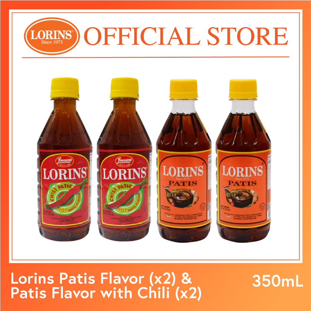 Lorins Patis Flavor (x2) & Patis Flavor with Chili PET bottle (x2 ...