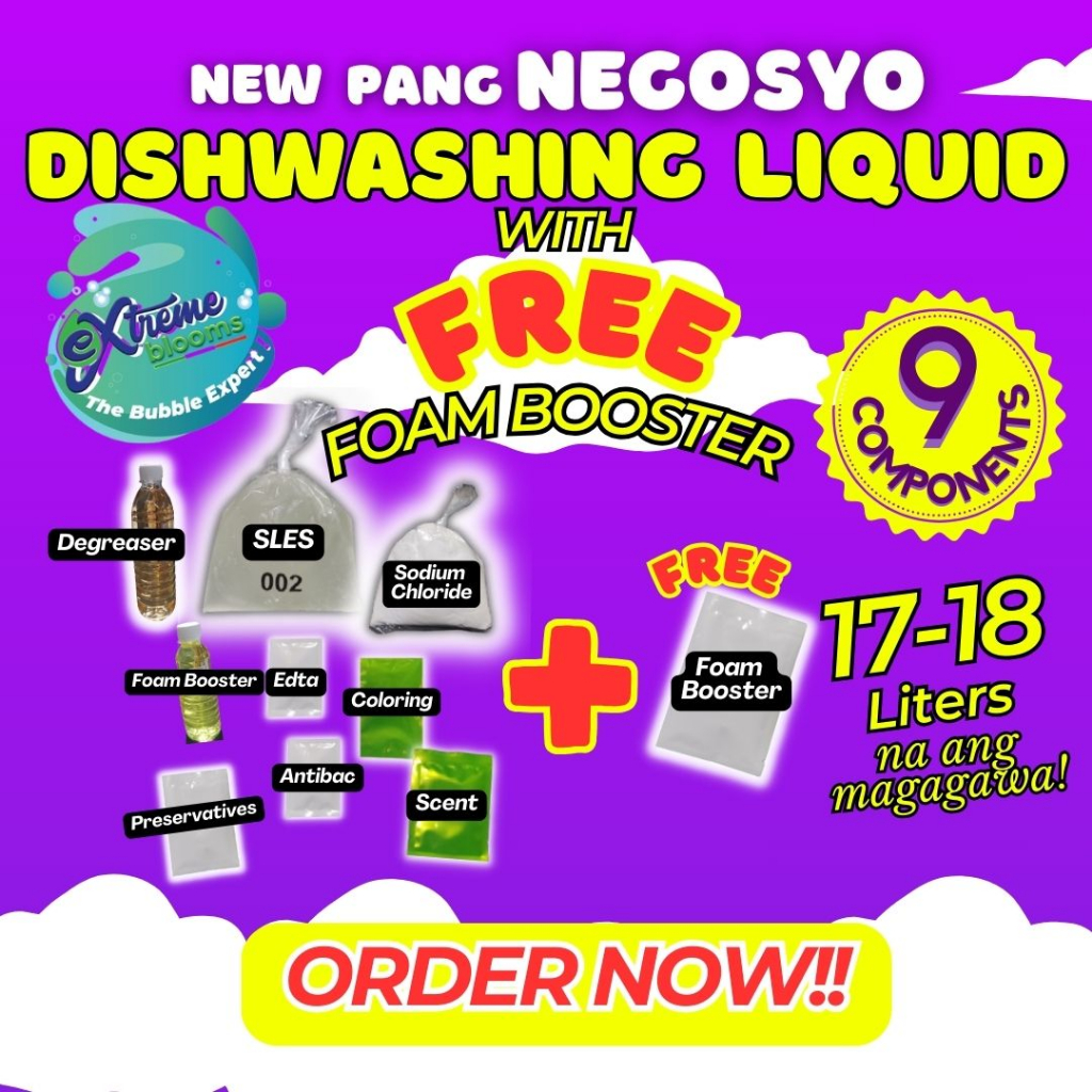 Extreme DIY DISHWASHING LIQUID KIT 17 liters Yield / 9 components /1