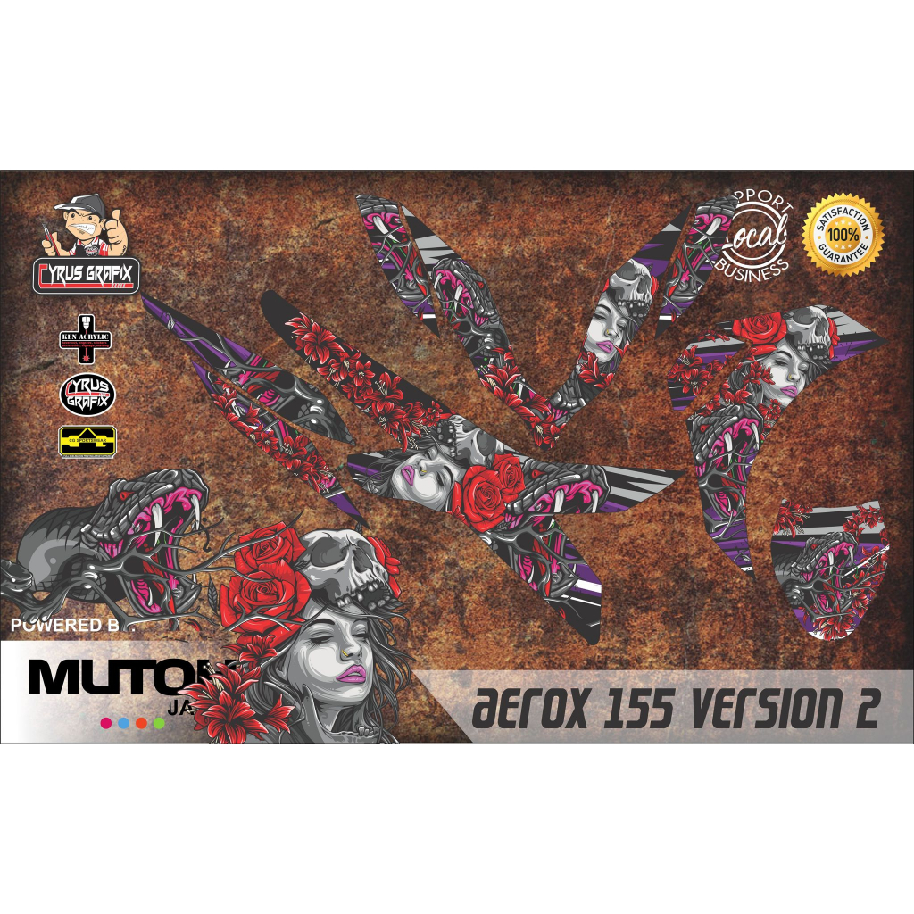 AEROX 155 YAMAHA FULL SET DECALS STICKER | Shopee Philippines