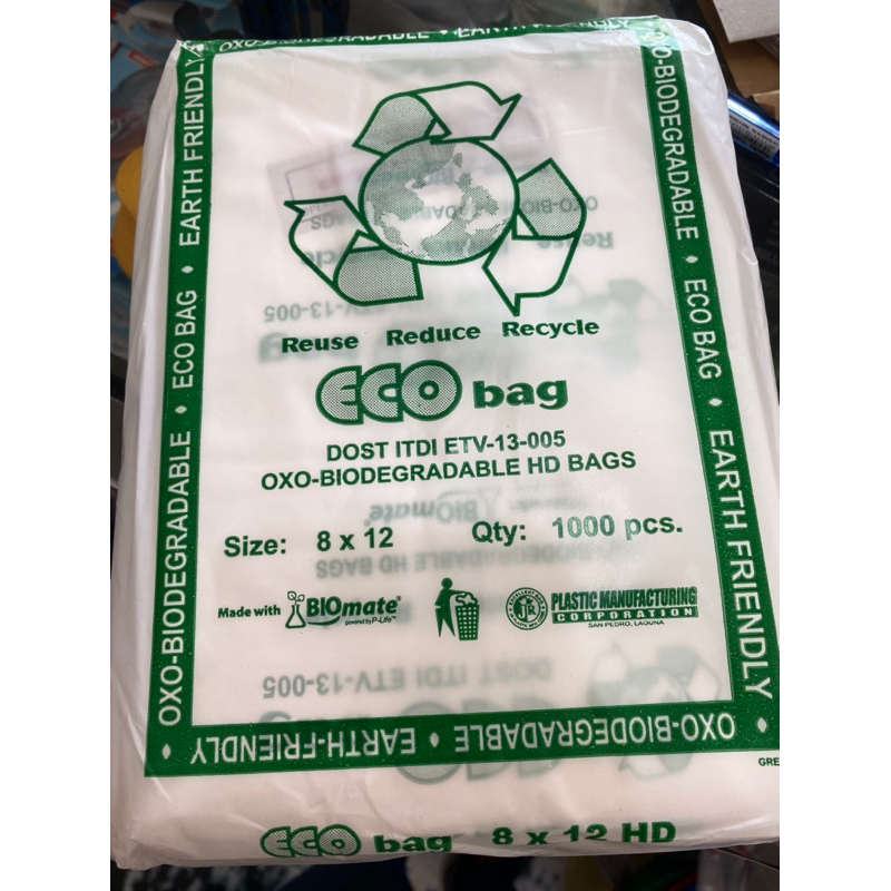 1 bundle 8x12 Plastic Labo Eco biodegradable (1,000 pcs) | Shopee ...
