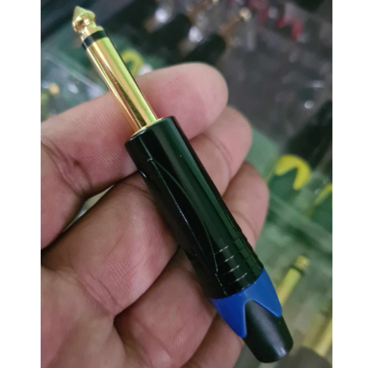 6.35mm 1/4" Male Plug Jack 3 Pole Mono Repair Audio Connector Solder