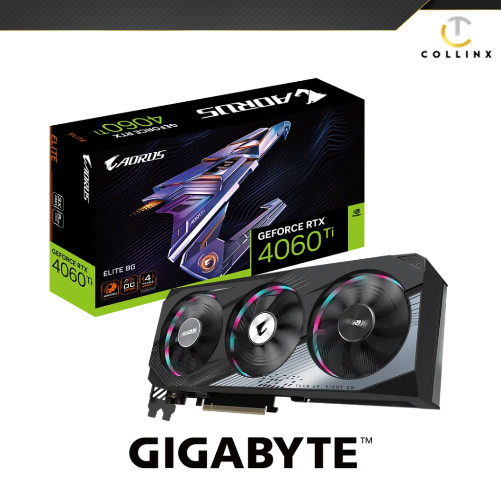 AORUS GeForce RTX 4060 Ti ELITE 8G Graphics Card | WINDFORCE Cooling ...