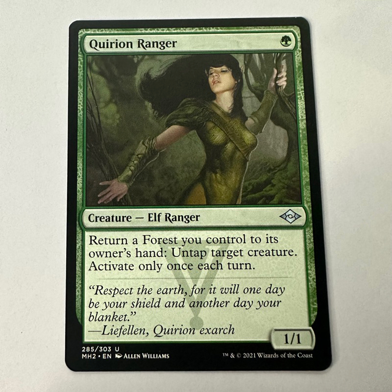 QUIRION RANGER | MH2 MODERN HORIZONS 2 | ELF RANGER | GREEN | MTG MAGIC ...