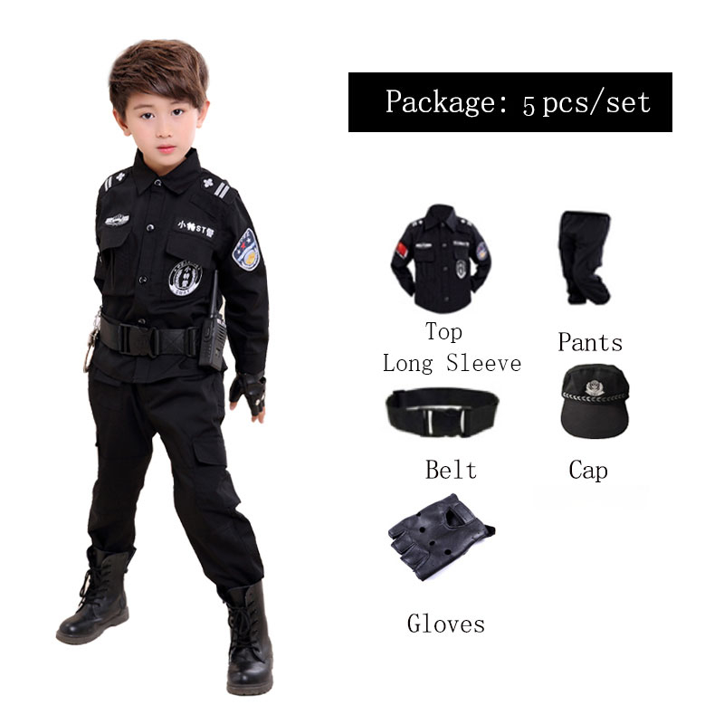 Police Costume For Kids Boys Girls Pulis Costume For Kids Children ...