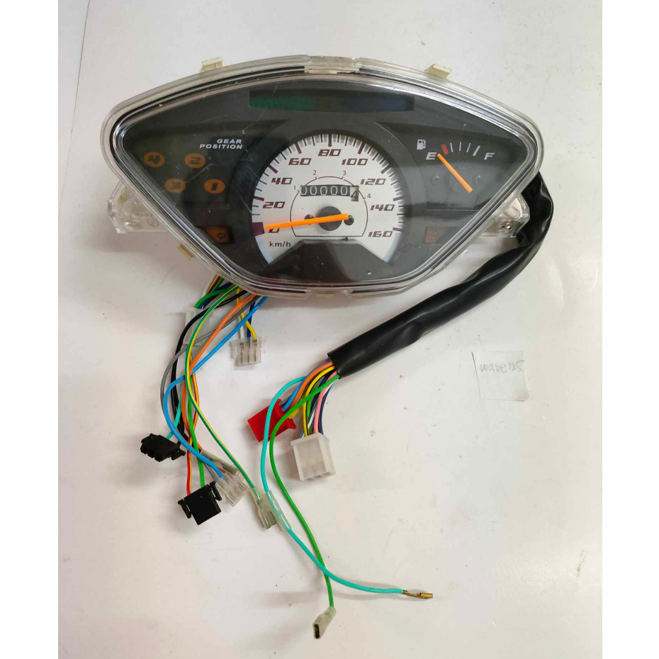 FJS MOTORCYCLE SPEED GAUGE SMASH WAVE ALPHA XRM 3IN1 BIG BAJAJ WAVE125 ...
