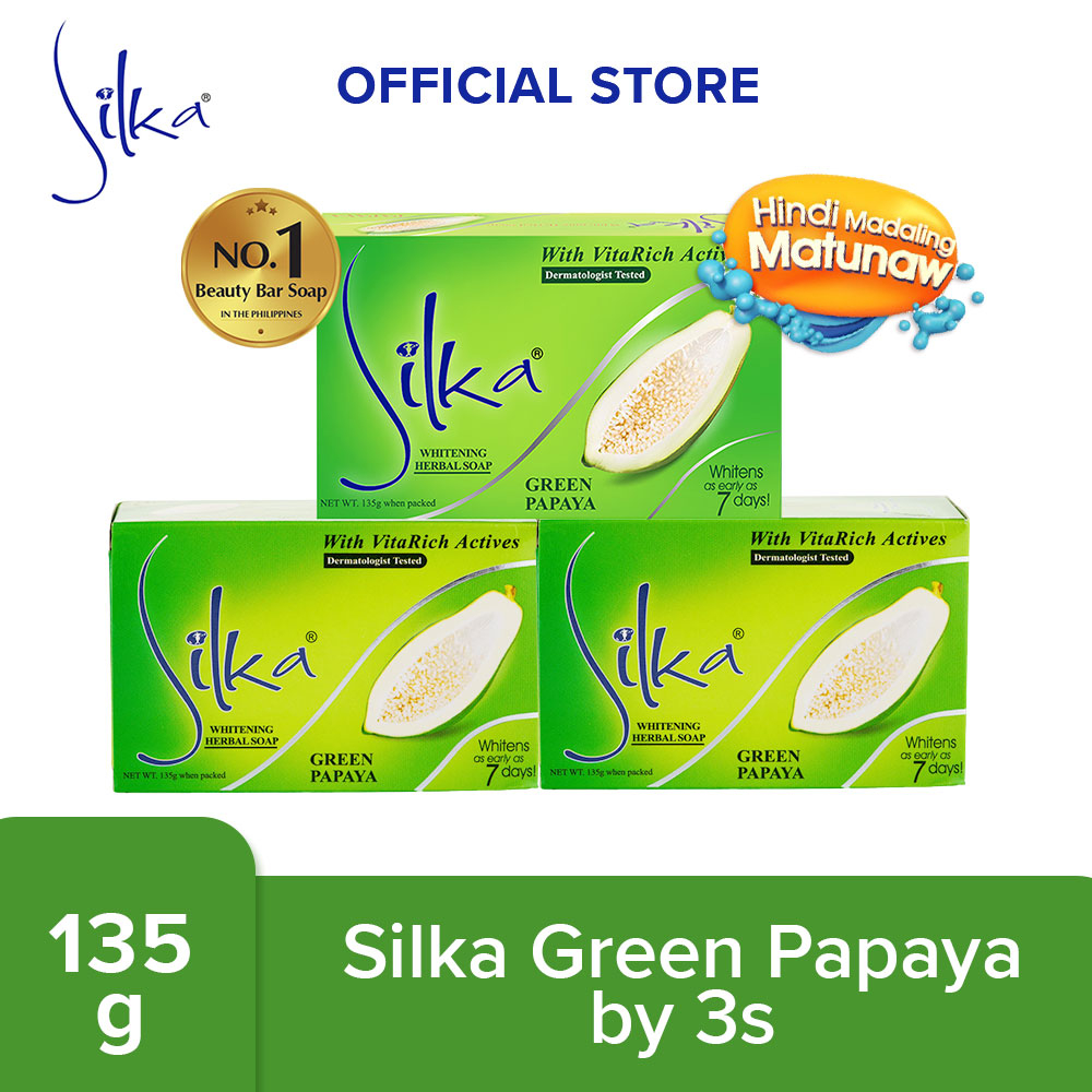 Silka Green Soap 135g x3 | Shopee Philippines