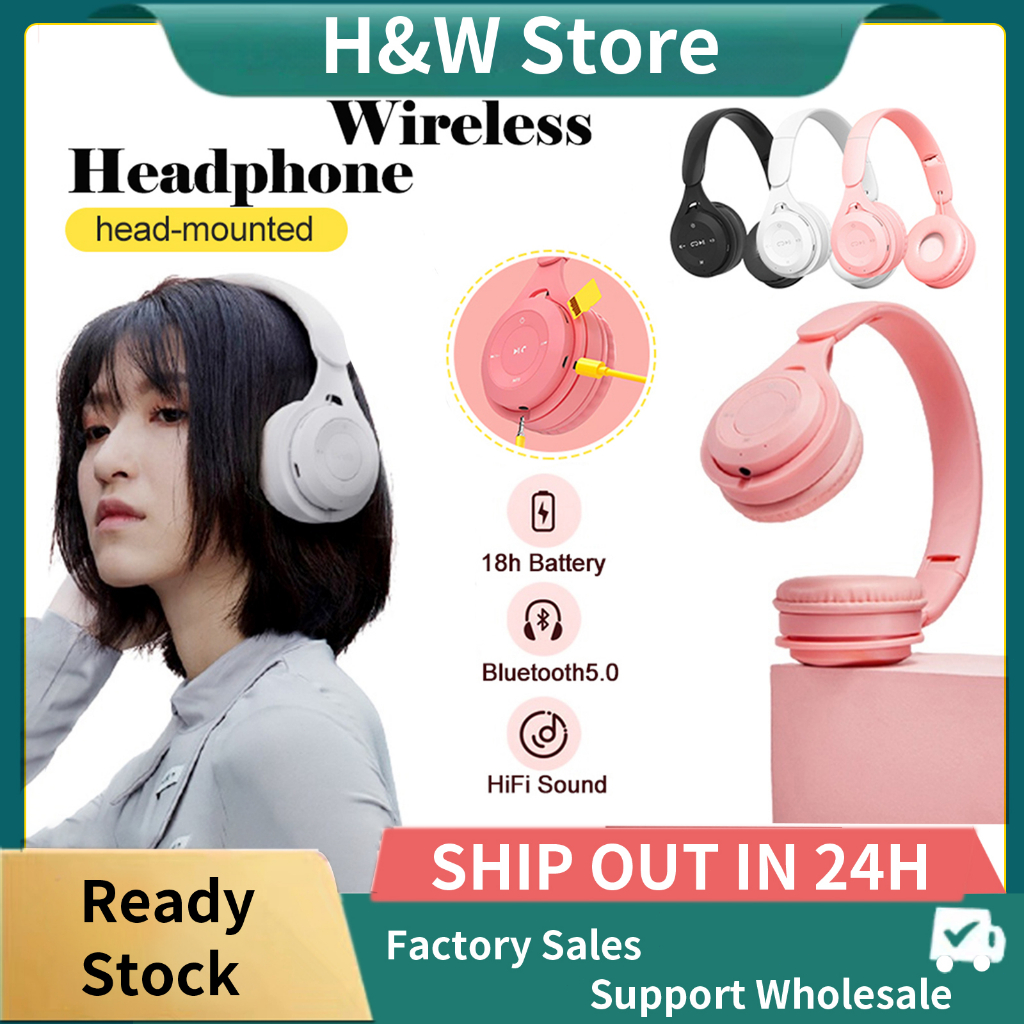 Y08 Good Quality Yo8 Wireless Bluetooth Headphones P47 On Ear Headset Hifi Stereo Macaron With 6837