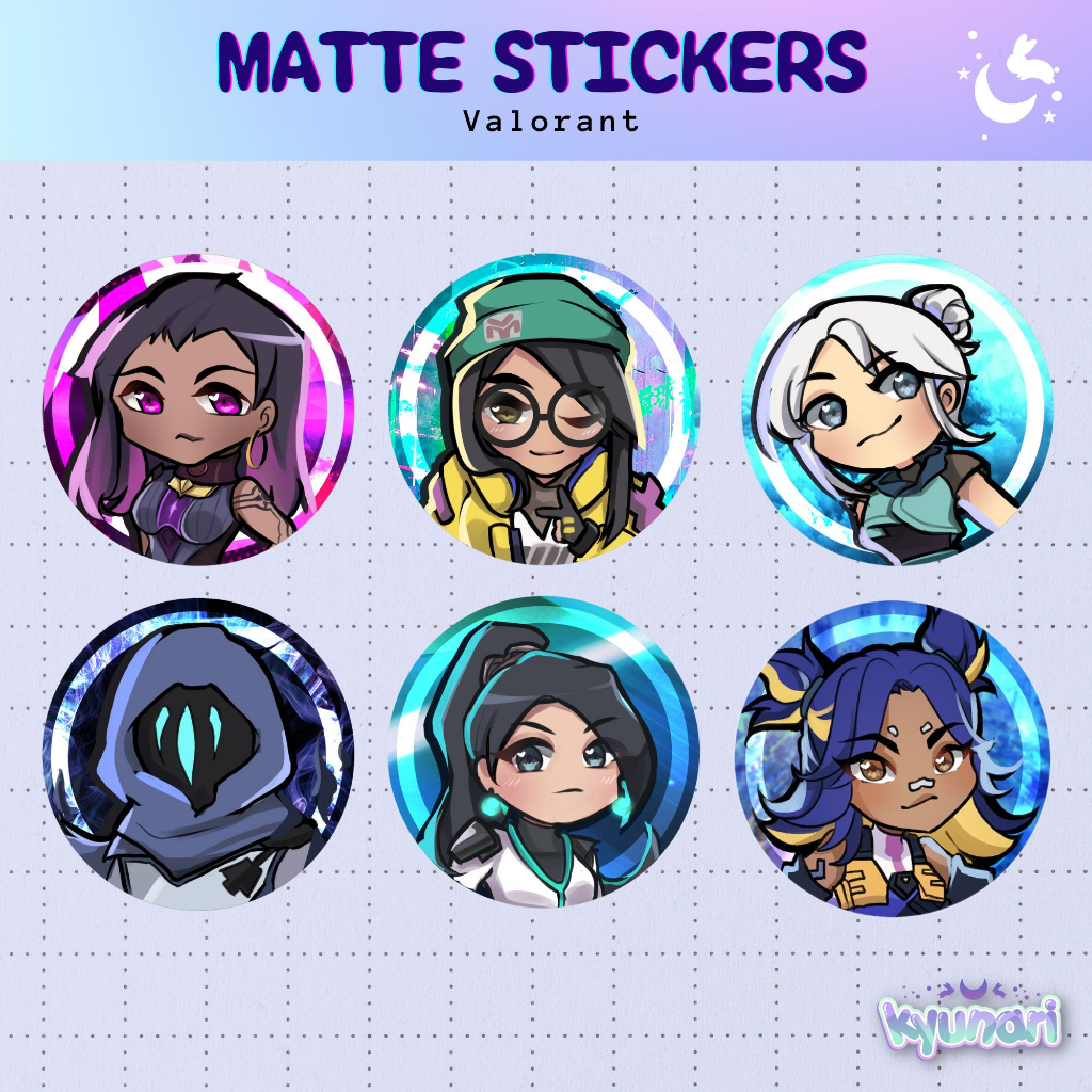 Valorant Stickers Matte Finish Shopee Philippines