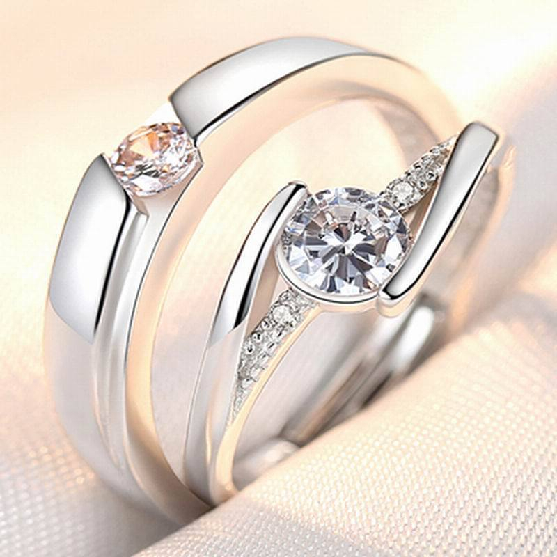 PANORA promise ring Couple Ring Adjustable Rings Forcouple rings ...