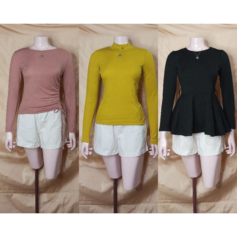 Ktees Long sleeves Women Shirt Preloved | Shopee Philippines