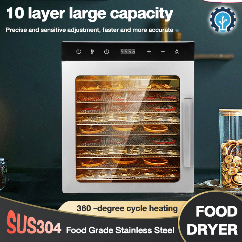 10 Trays Food Dehydrator Machine small food dehydrator Large window
