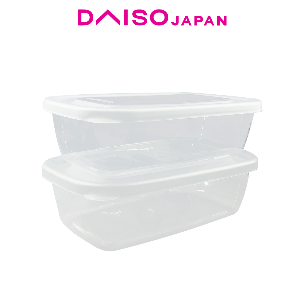 Daiso Clear Food Storage Container (800ml, 2 pieces) Shopee Philippines