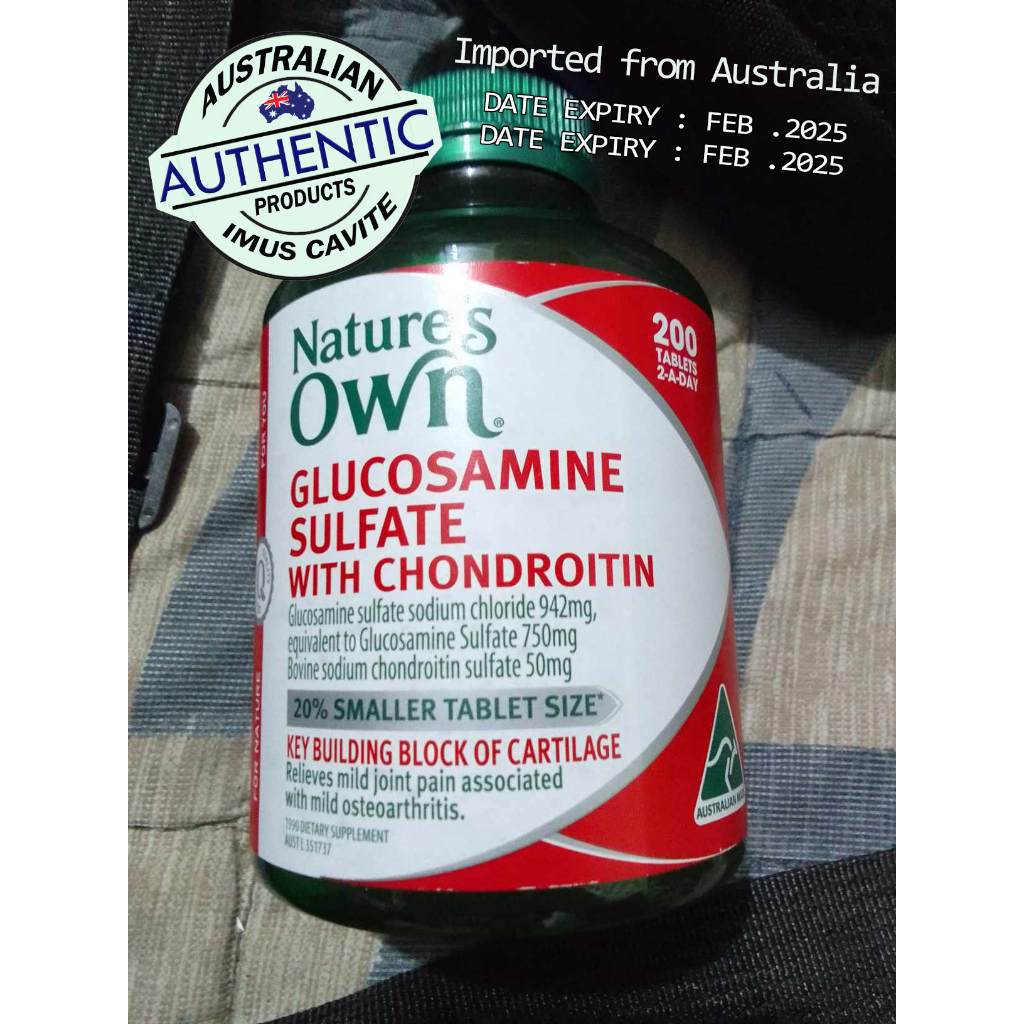 Nature's Own GLUCOSAMINE SULFATE WITH CHONDROITIN (200 Tablets