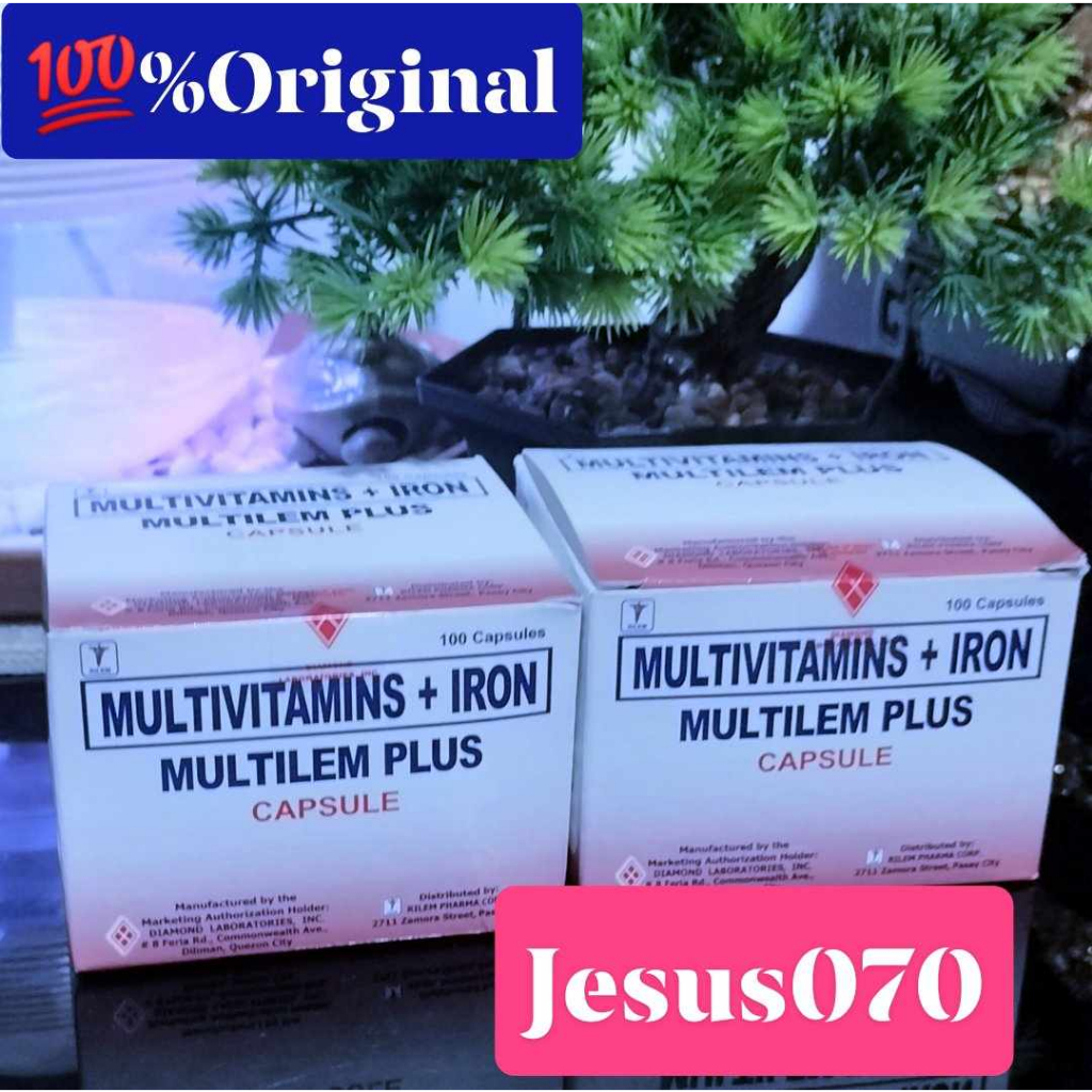 MULTILEM PLUS 100 CAPSULE (Multivitamins Vit B & C + Iron + Folic ) DRP