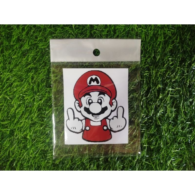 WATERPROOF STICKER SUPERMARIO BAD FINGER CUT OUT / NOT FADING