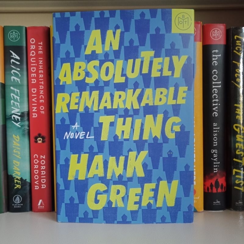 BOTM: An Absolutely Remarkable Thing by hank green (Hardcover) | Shopee ...