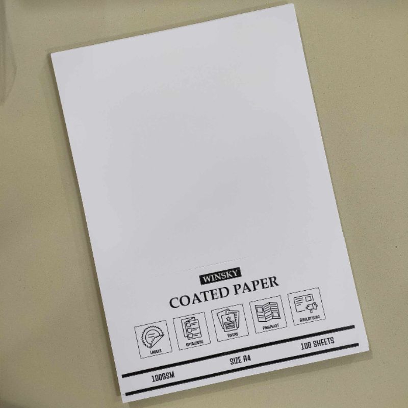 A4 Coated Paper 100 GSM (10 Sheets) Shopee Philippines