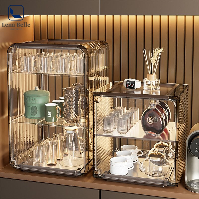 Luxury Cup Storage Rack Water Storage Box Dustproof Glass Tea Cup Tray Drinking Glass Shelf Desktop Shopee Philippines
