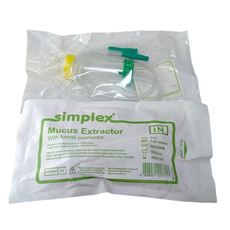 Mucus Extractor with Funnel connector fr14 (Simplex) | Shopee Philippines