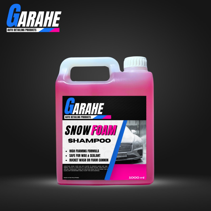 Garahe Auto Care Snow Foam Car Shampoo High Foaming Formula 1 Liter