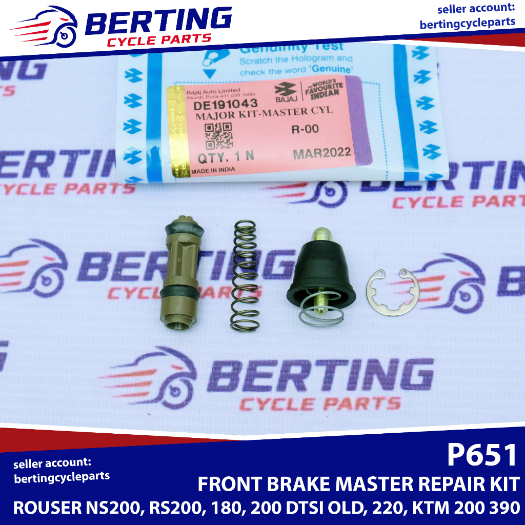 FRONT BRAKE MASTER REPAIR KIT Rouser NS200 RS200 180 200 DTSI old 220