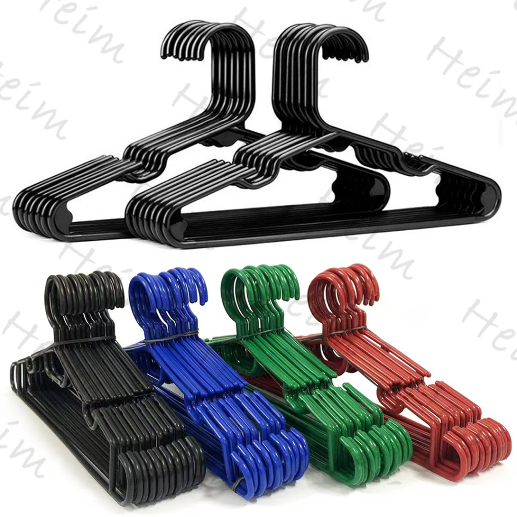 Colored plastic online clothes hangers