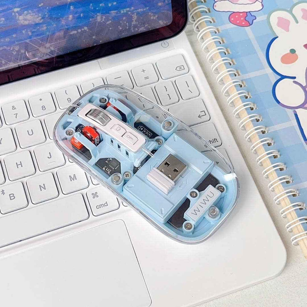 Wiwu Wireless Crystal Mouse | 400mAh | 500Hrs | 10m Connection ...