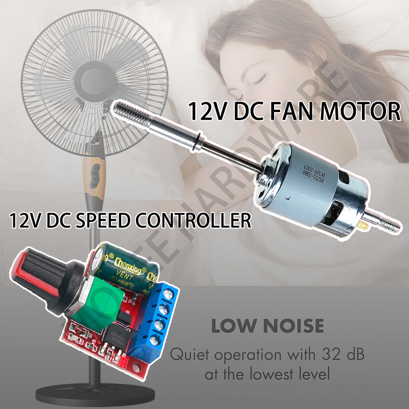 RS755 12V DC Motor Speed Controller DC Fan Motor Module 4.5V35V