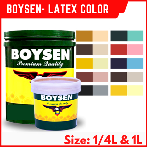 Boysen Latex Color 1/4L1L Water Based Paint Shopee Philippines