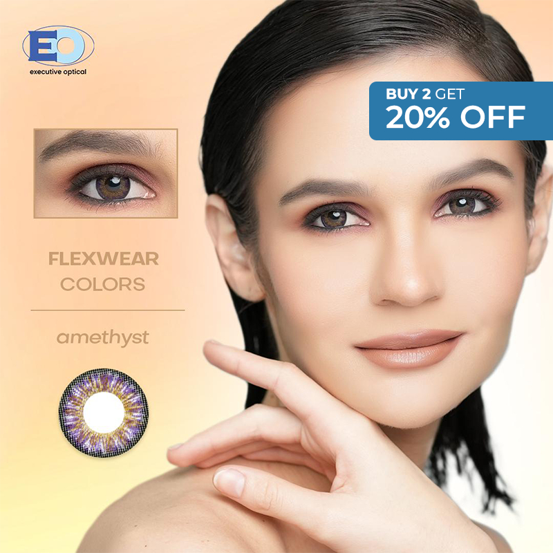 Eo Flexwear Colors Colored Graded Contact Lens Amethyst Good For 3 Months 000 To 475 4271